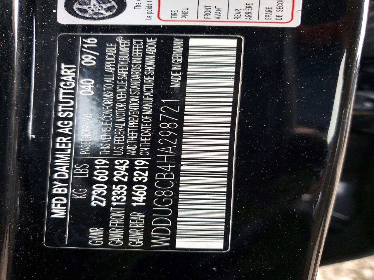 2017 MERCEDES-BENZ S 550 photo 23