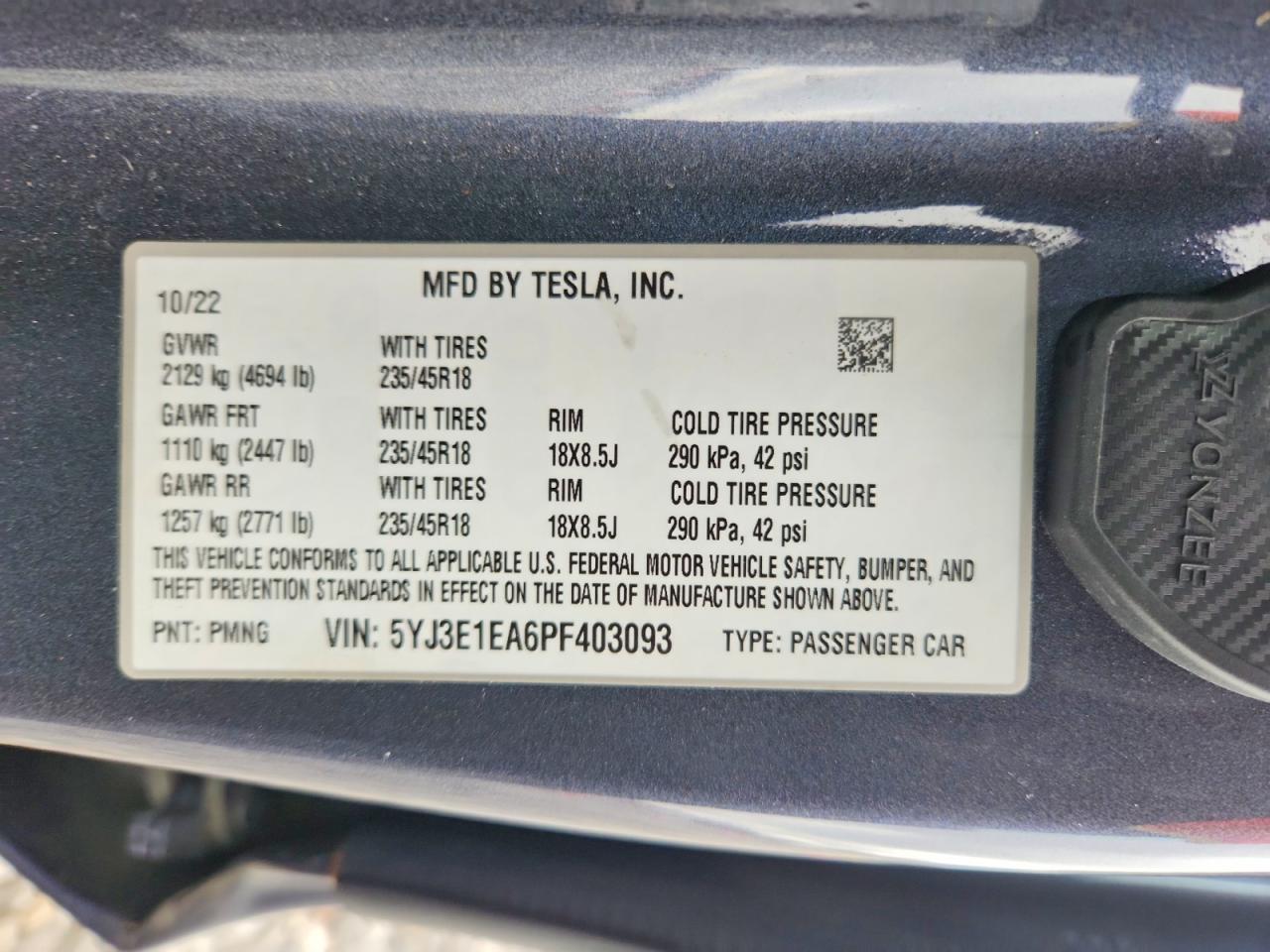2023 TESLA MODEL 3 photo 23