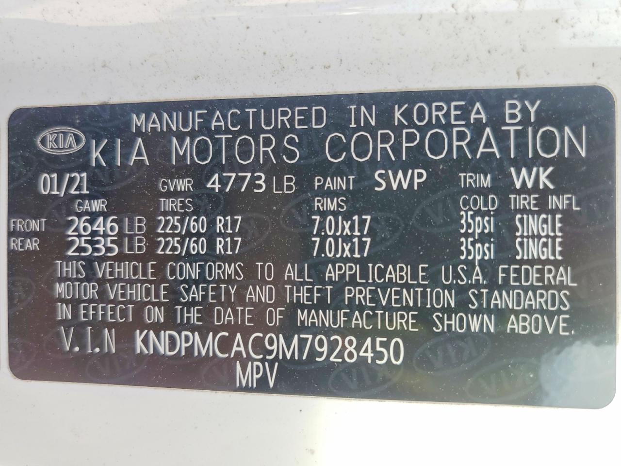 2021 KIA SPORTAGE LX photo 14
