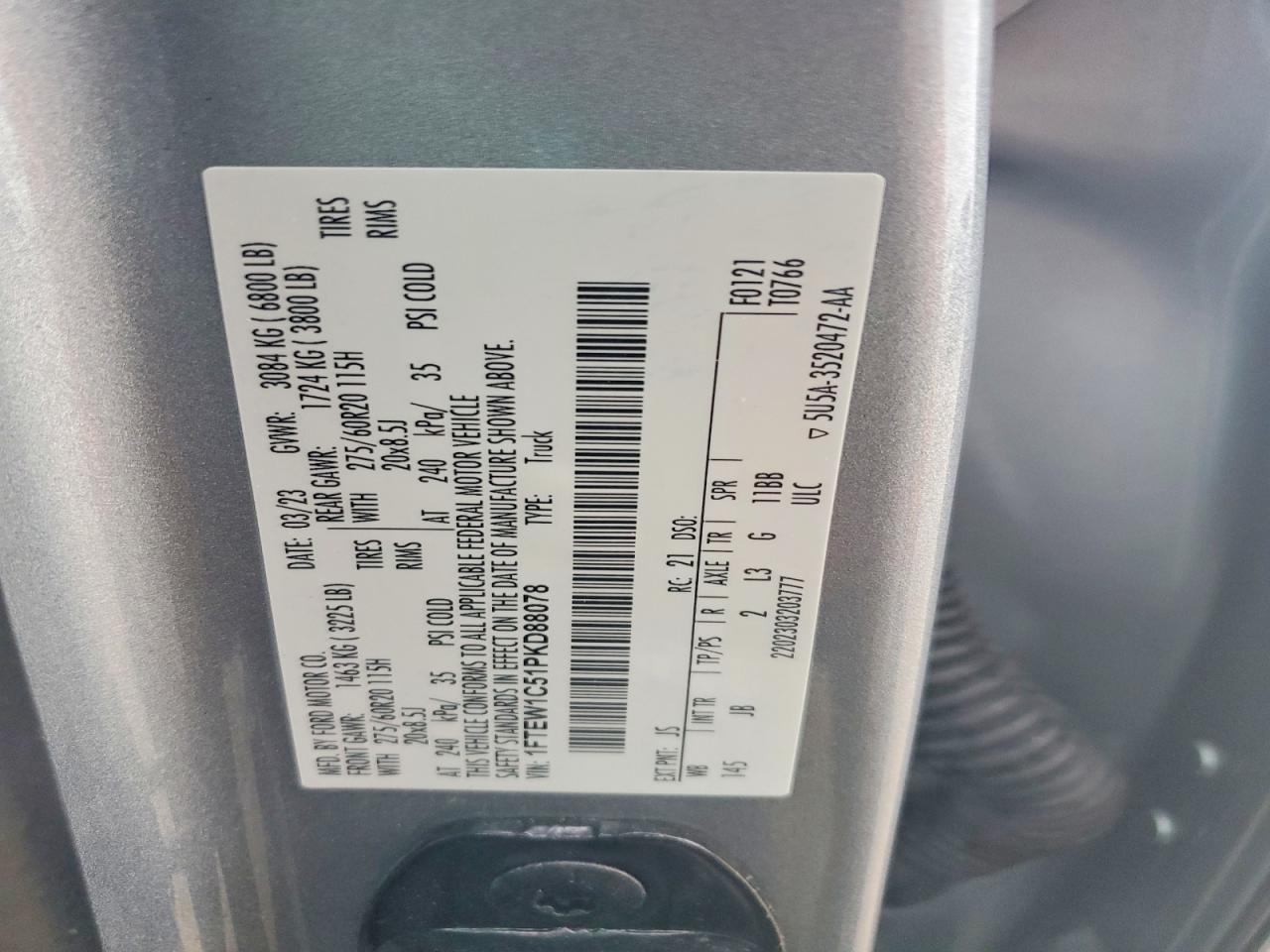 2023 FORD F150 SUPERCREW photo 23