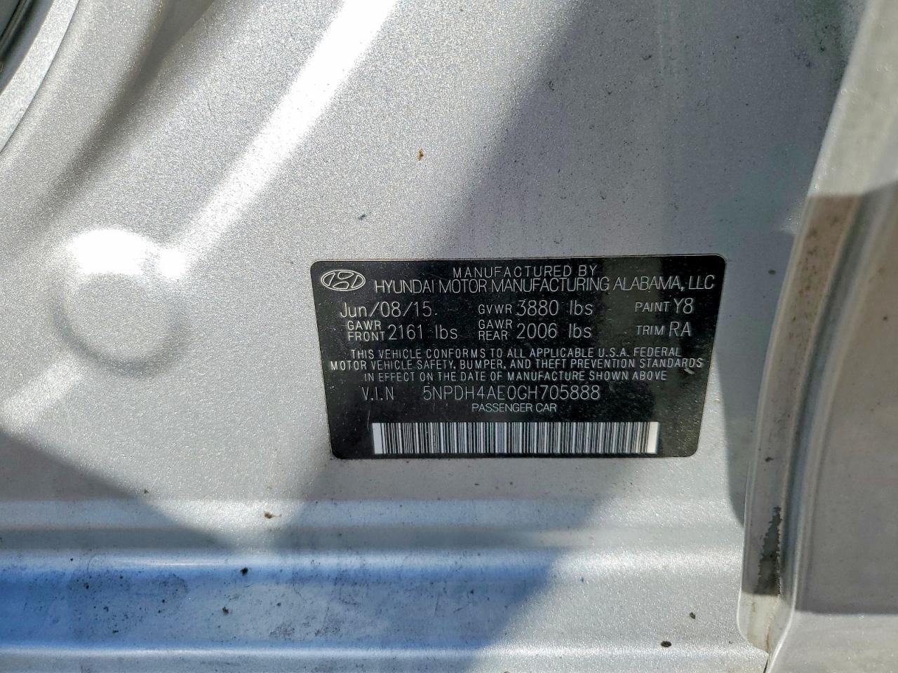 2016 HYUNDAI ELANTRA SE photo 12