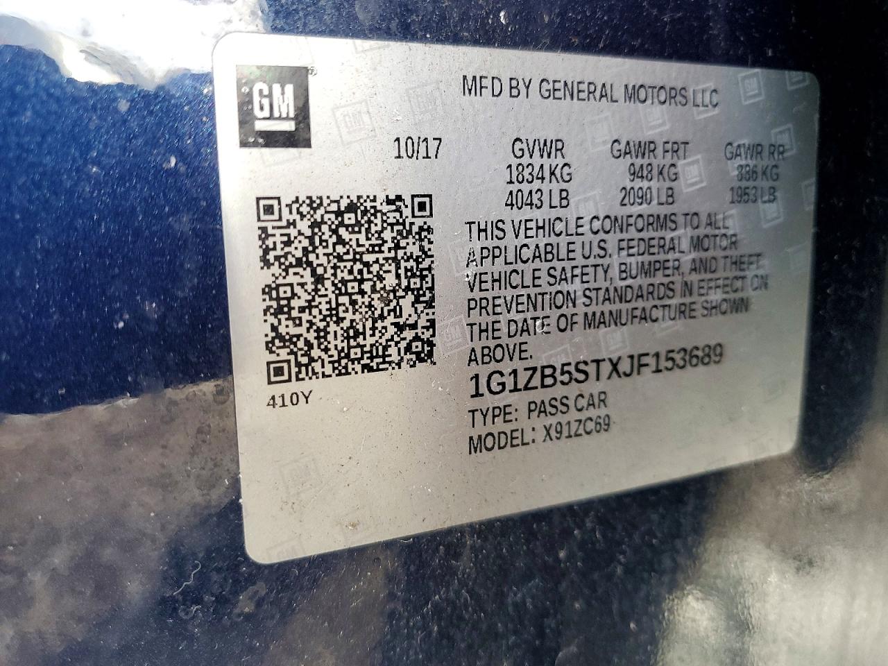 2018 CHEVROLET MALIBU LS photo 13