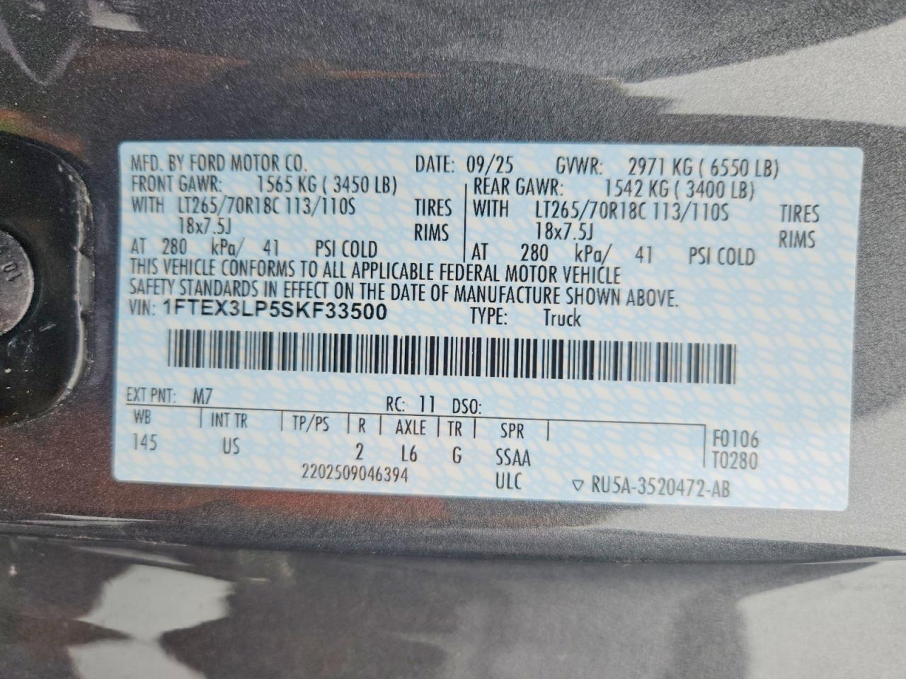 2025 FORD F150 XLT photo 12