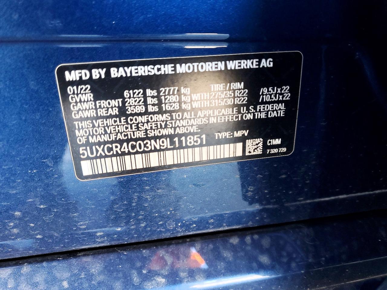 2022 BMW X5 SDRIVE 40I photo 37