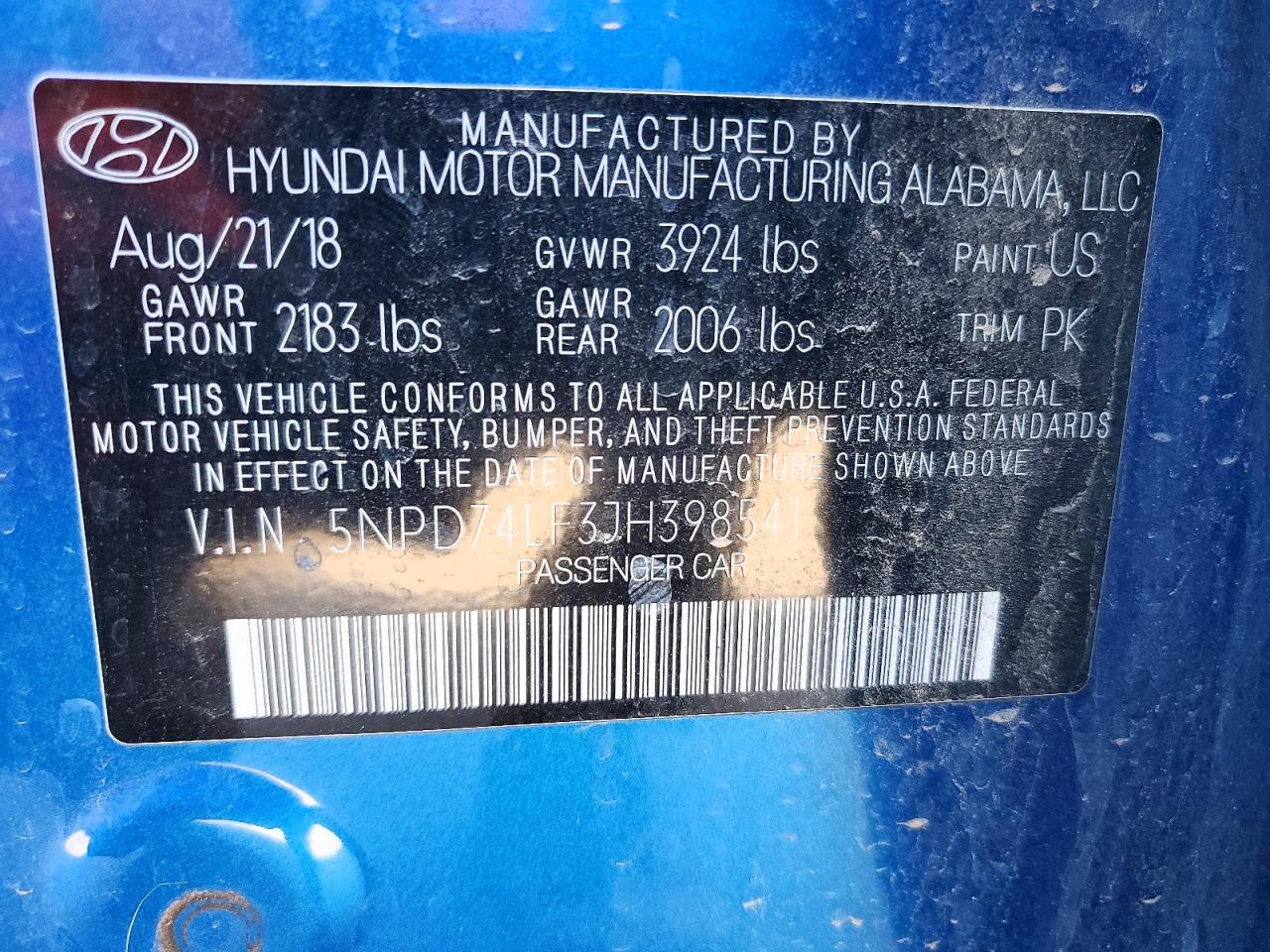 2018 HYUNDAI ELANTRA SE photo 13