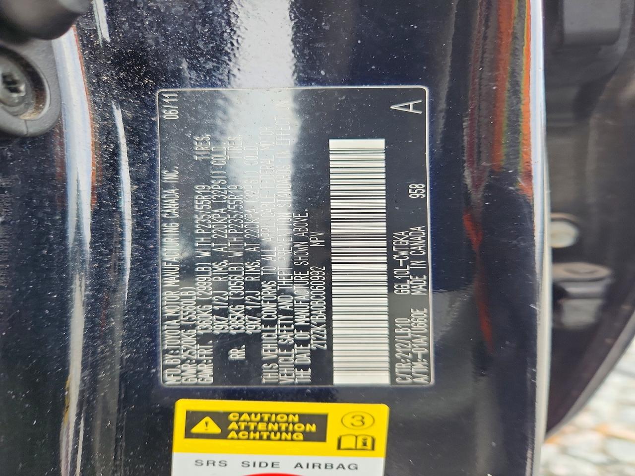 2011 LEXUS RX 350 photo 13