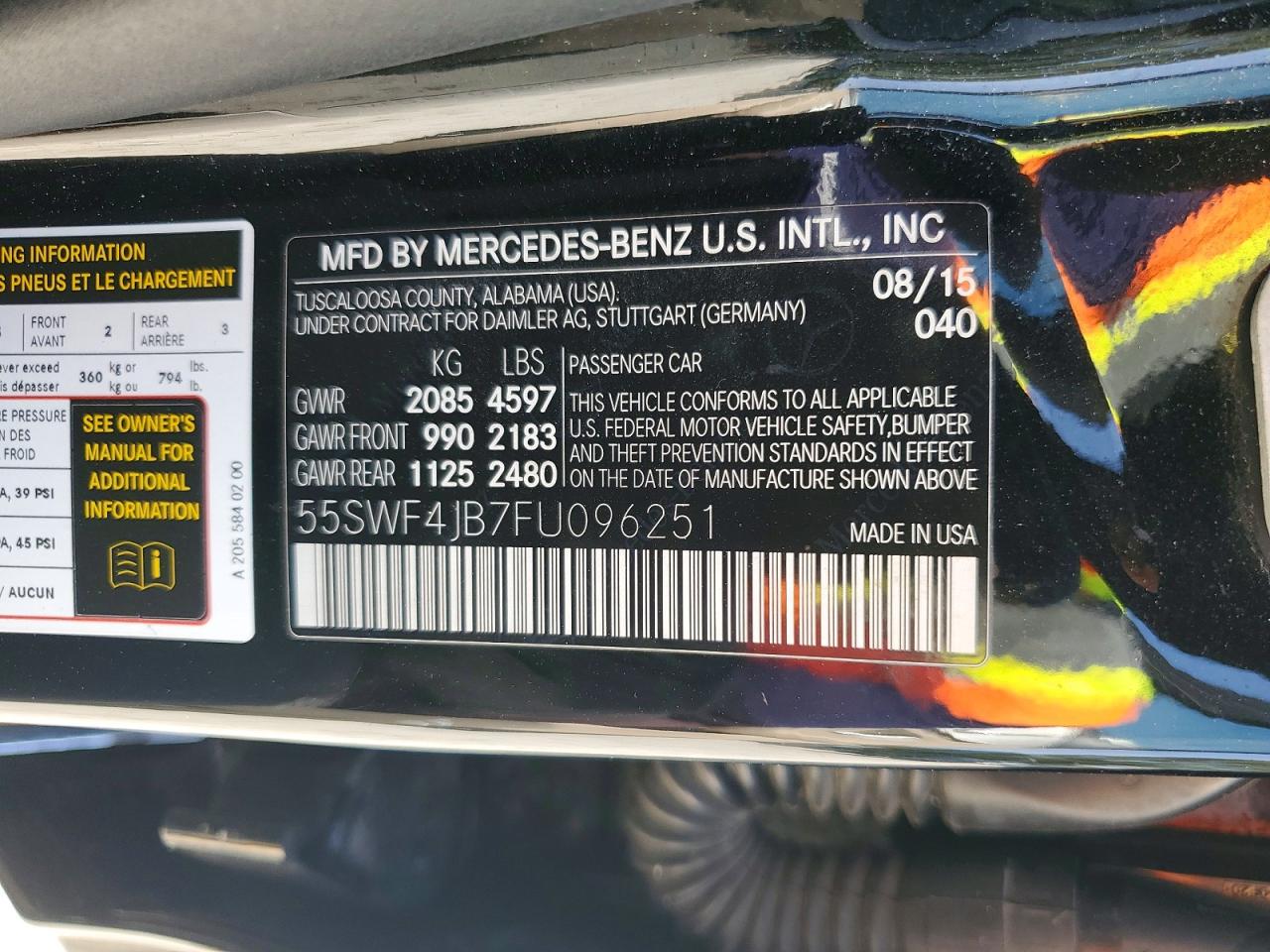 2015 MERCEDES-BENZ C 300 photo 34