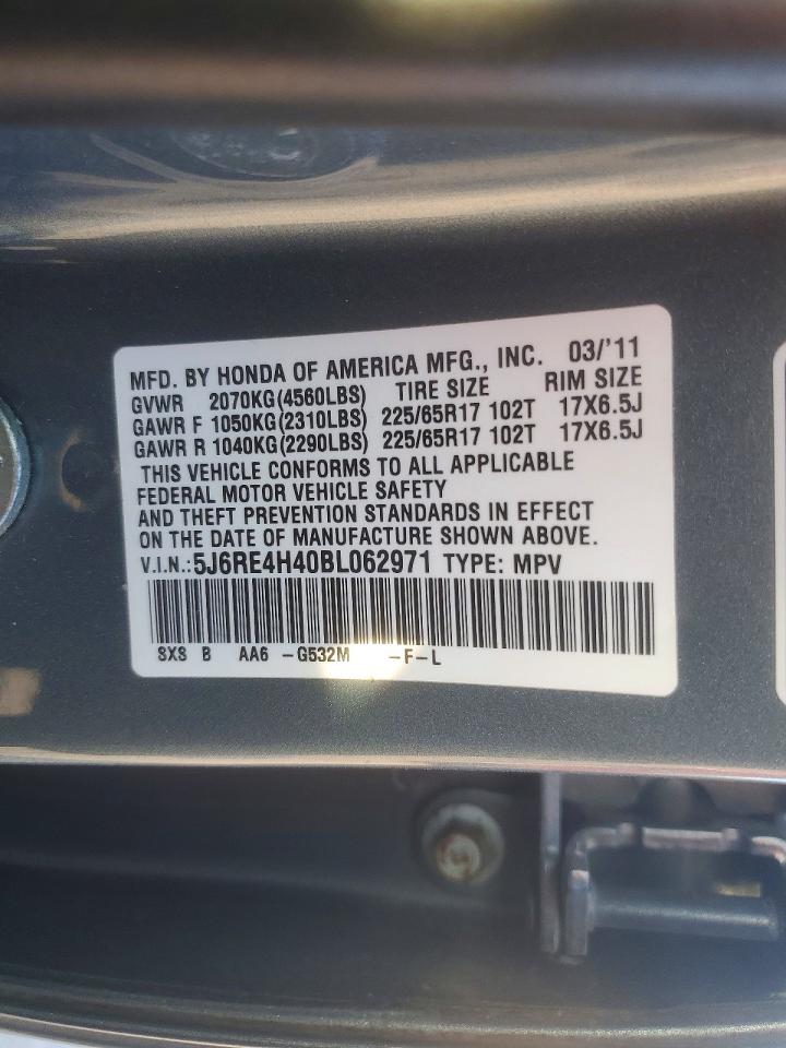 2011 HONDA CR-V SE photo 27