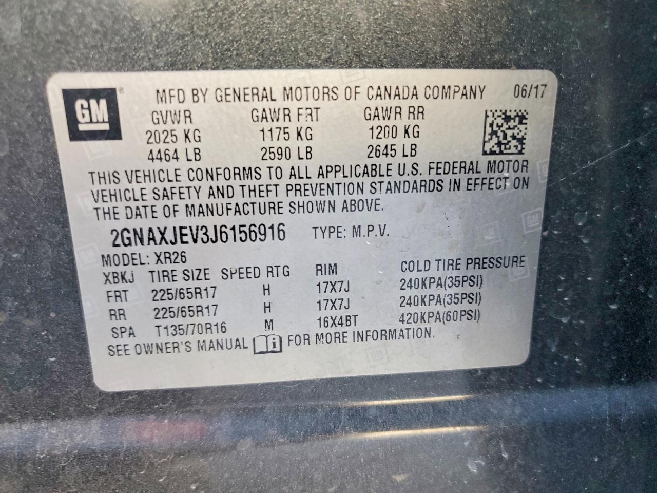 2018 CHEVROLET EQUINOX LT photo 12
