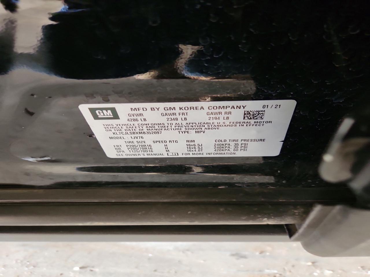 2021 CHEVROLET TRAX 1LT photo 14