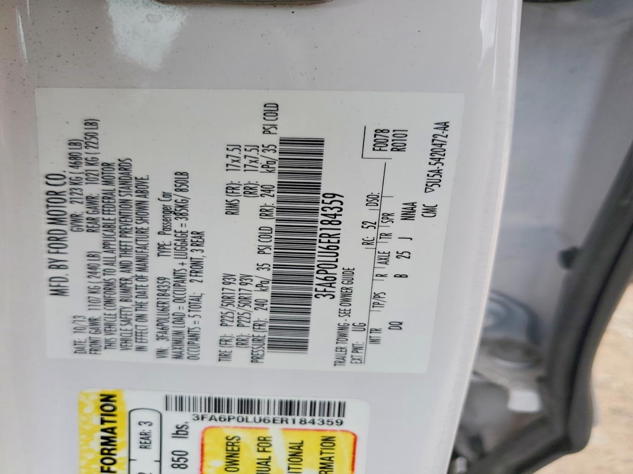 2014 FORD FUSION SE HYBRID photo 12