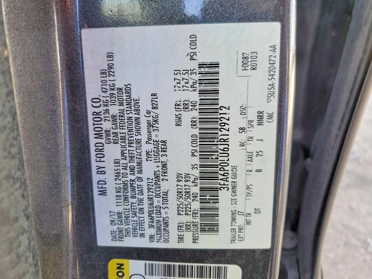 2018 FORD FUSION SE HYBRID photo 23
