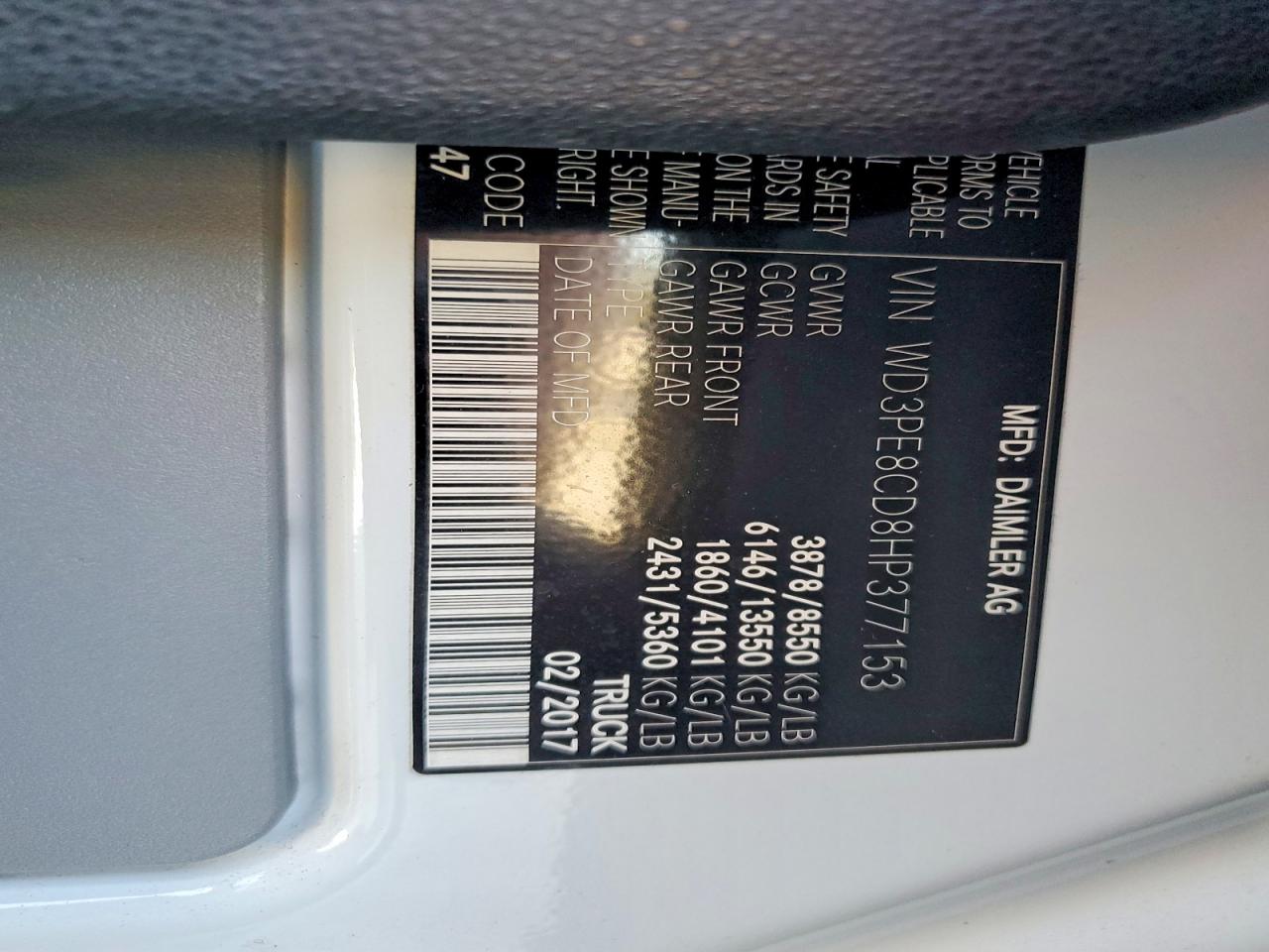 2017 MERCEDES-BENZ SPRINTER 2500 photo 37
