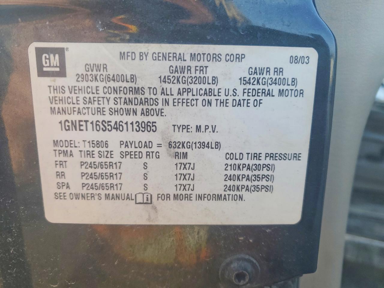 2004 CHEVROLET TRAILBLAZER EXT LS photo 34