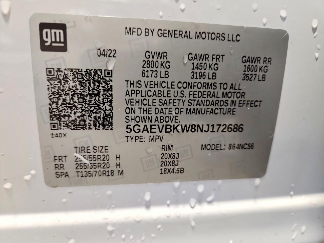 2022 BUICK ENCLAVE PREMIUM photo 13