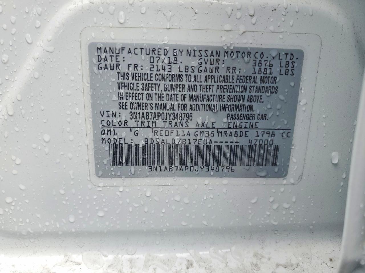 2018 NISSAN SENTRA S photo 12