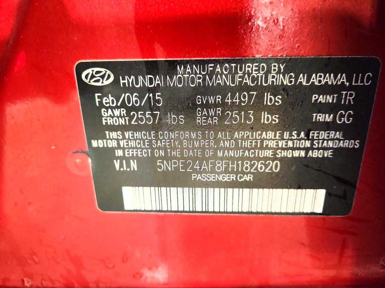 2015 HYUNDAI SONATA SE photo 34