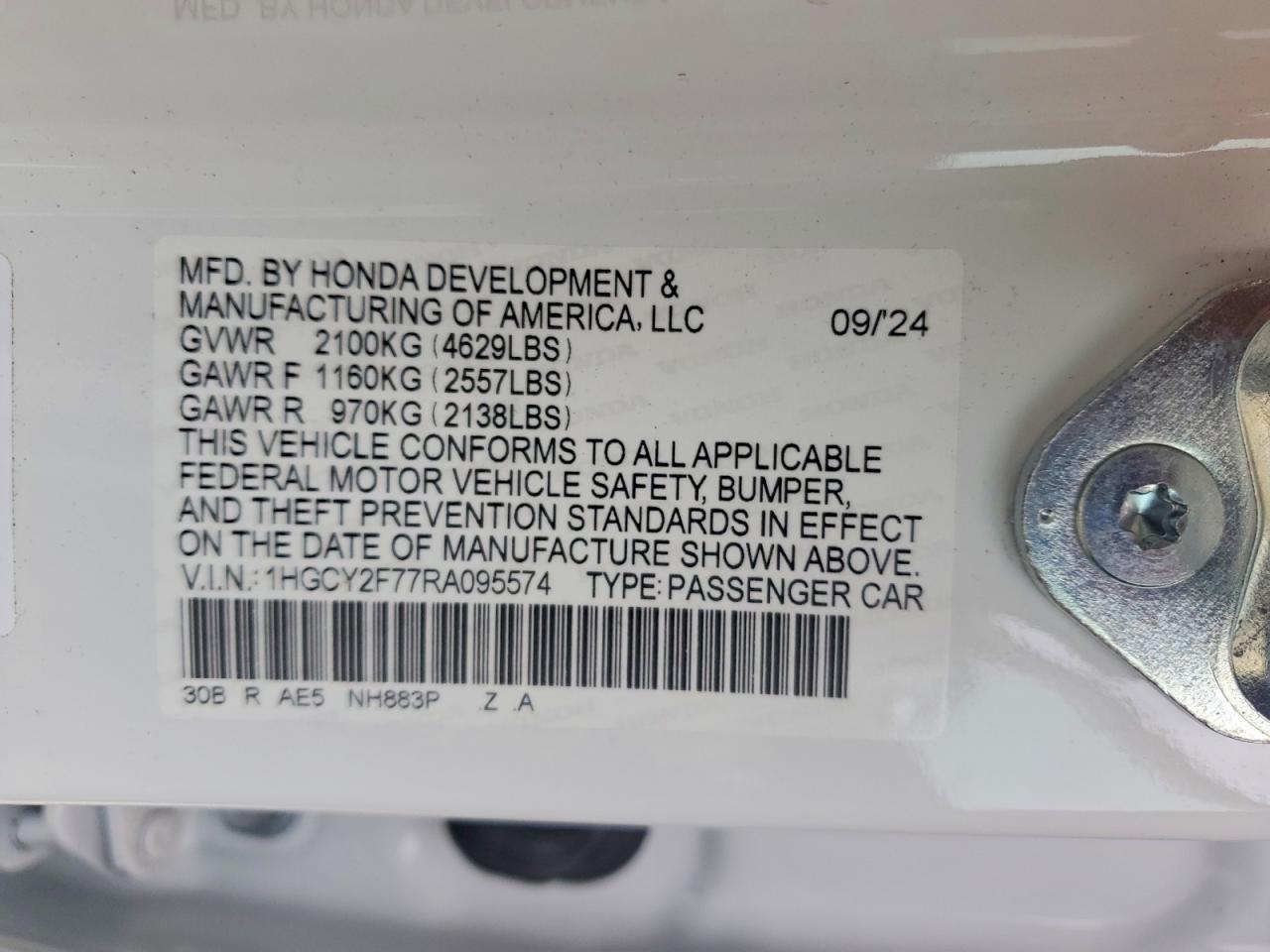 2024 HONDA ACCORD HYBRID SPORT-L photo 12