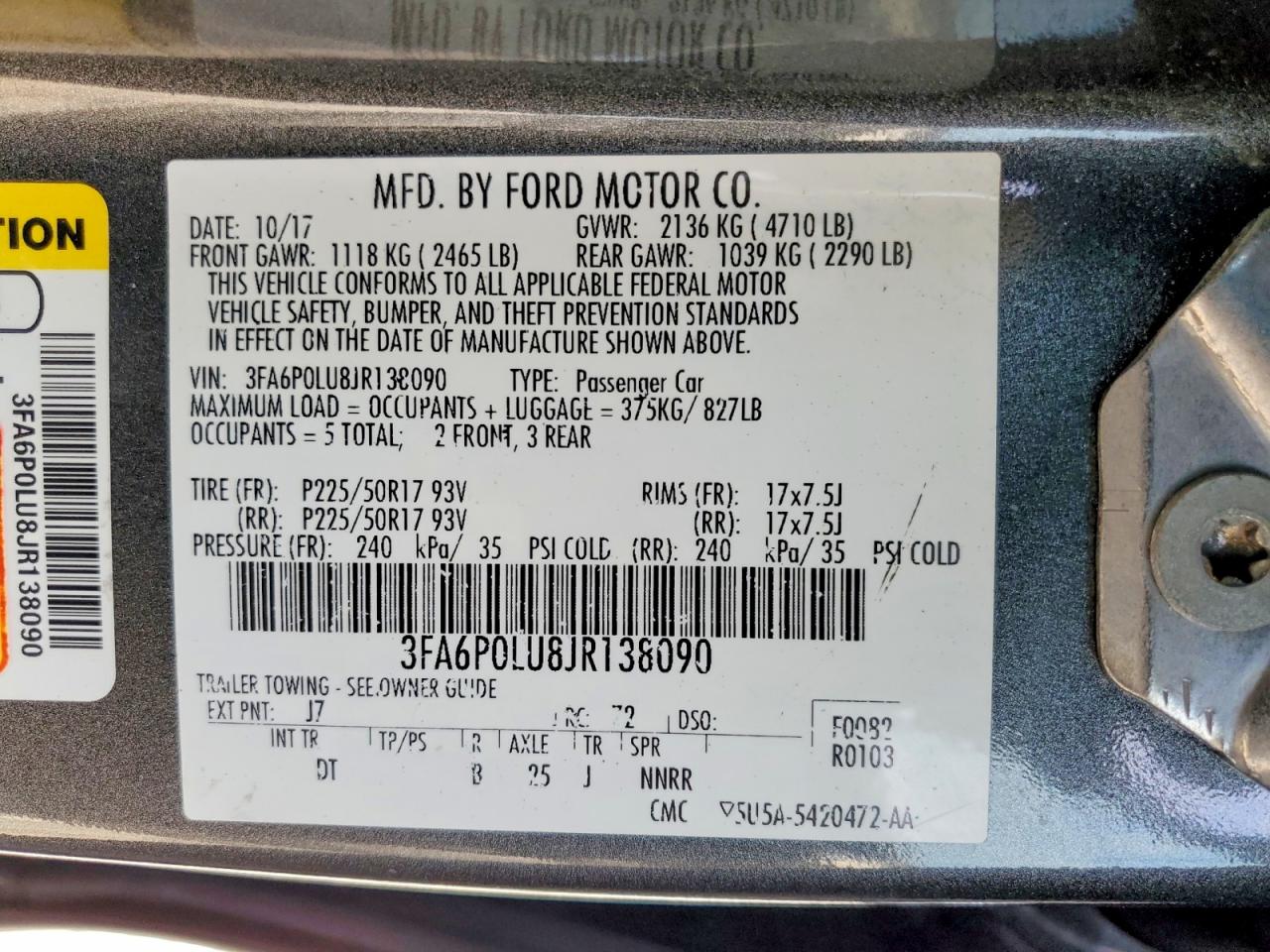 2018 FORD FUSION SE HYBRID photo 23