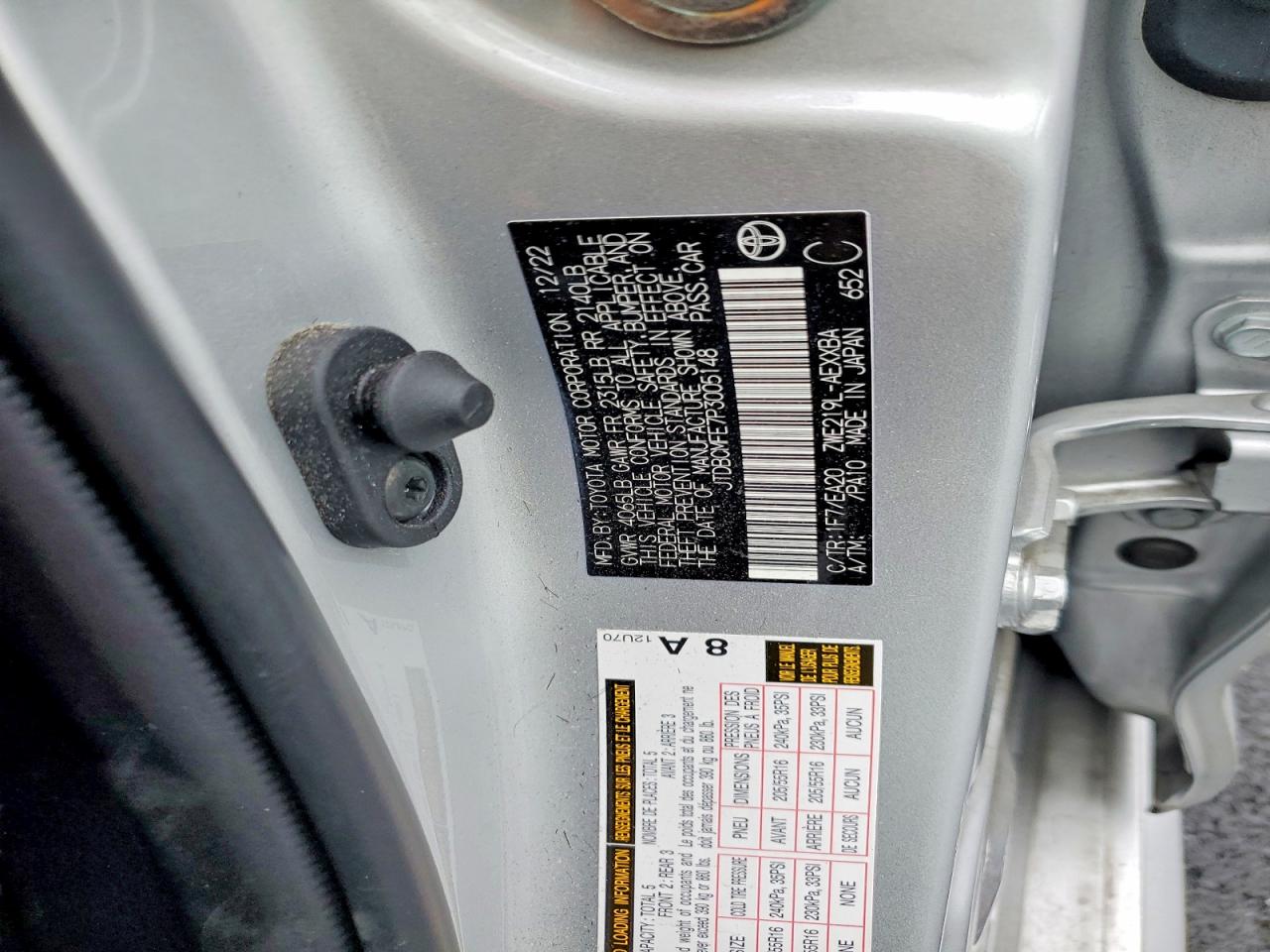 2023 TOYOTA COROLLA LE photo 23