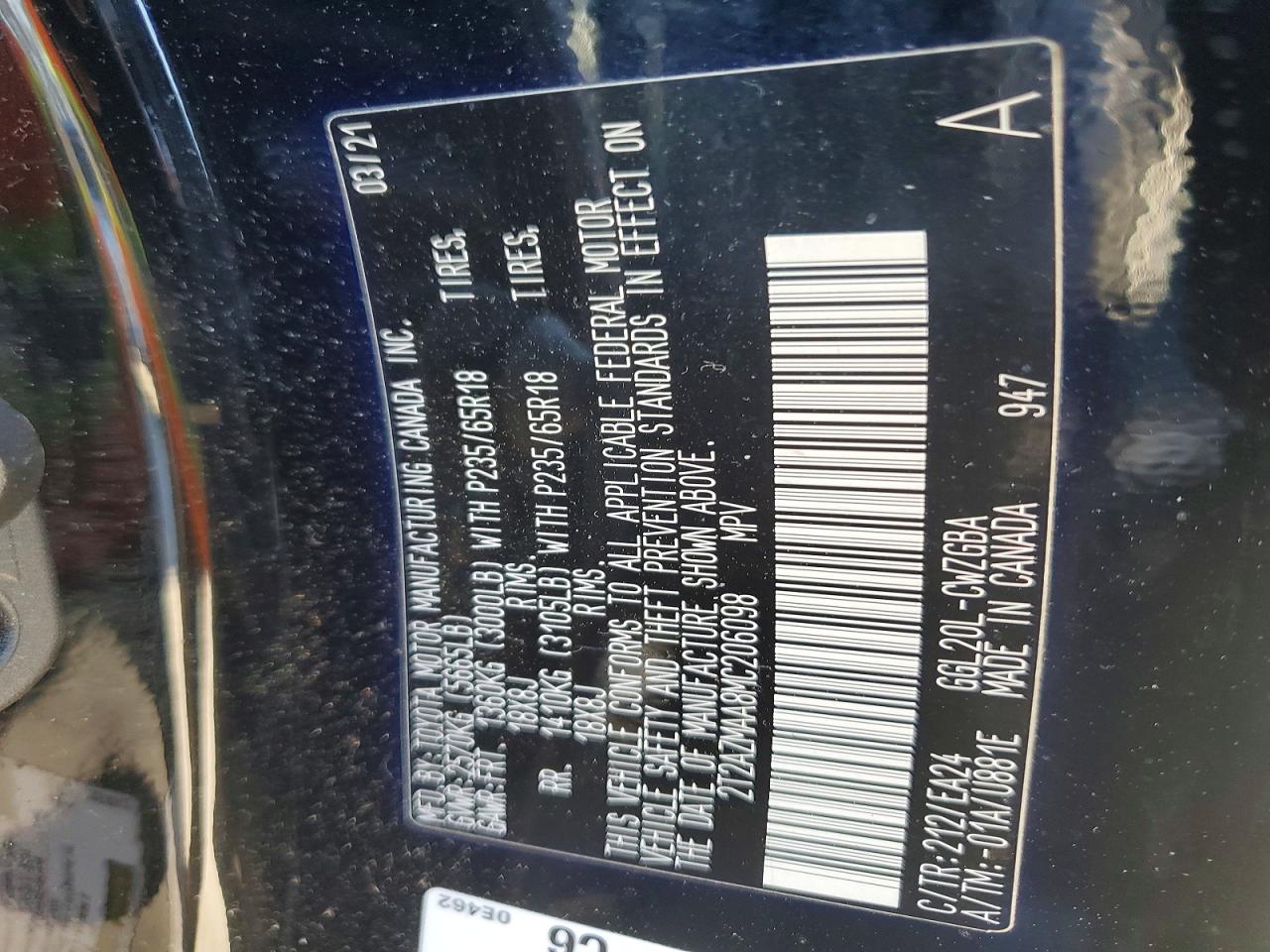 2021 LEXUS RX 350 BASE photo 12