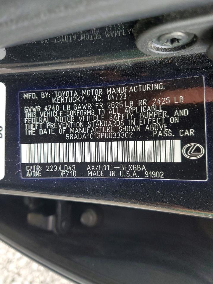 2023 LEXUS ES 300H BASE photo 12