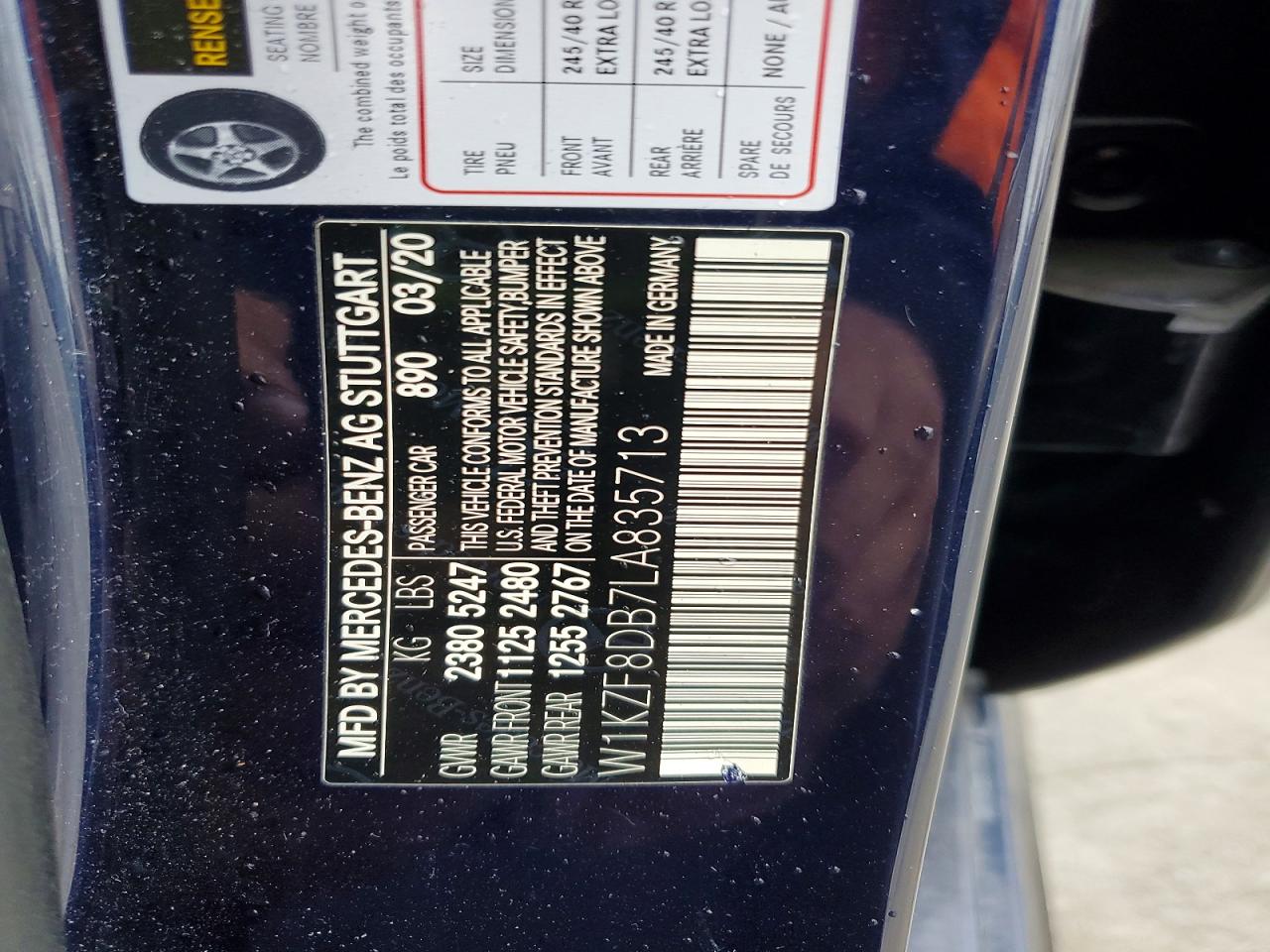 2020 MERCEDES-BENZ E 350 photo 12