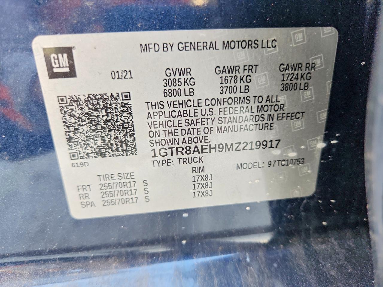 2021 GMC SIERRA C1500 photo 12