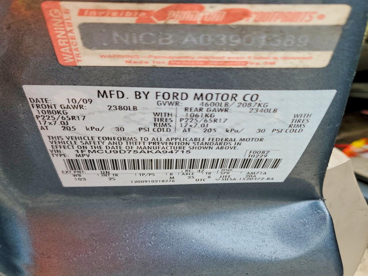 2010 FORD ESCAPE XLT photo 25