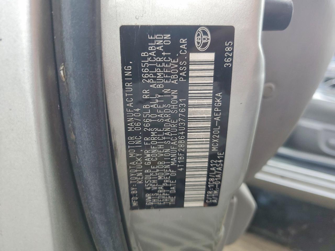 2004 TOYOTA AVALON XLS photo 23