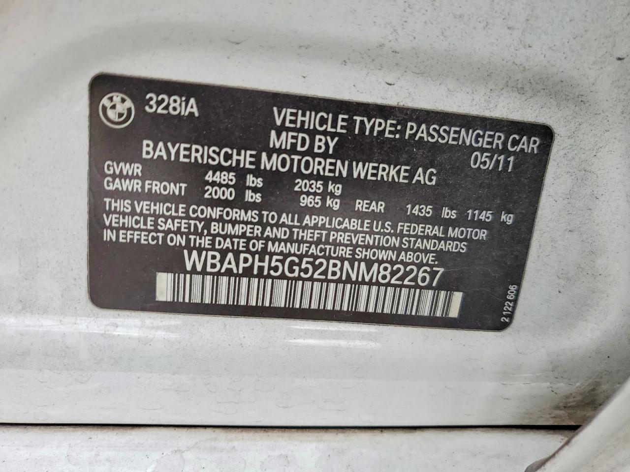 2011 BMW 328 I SULEV photo 12