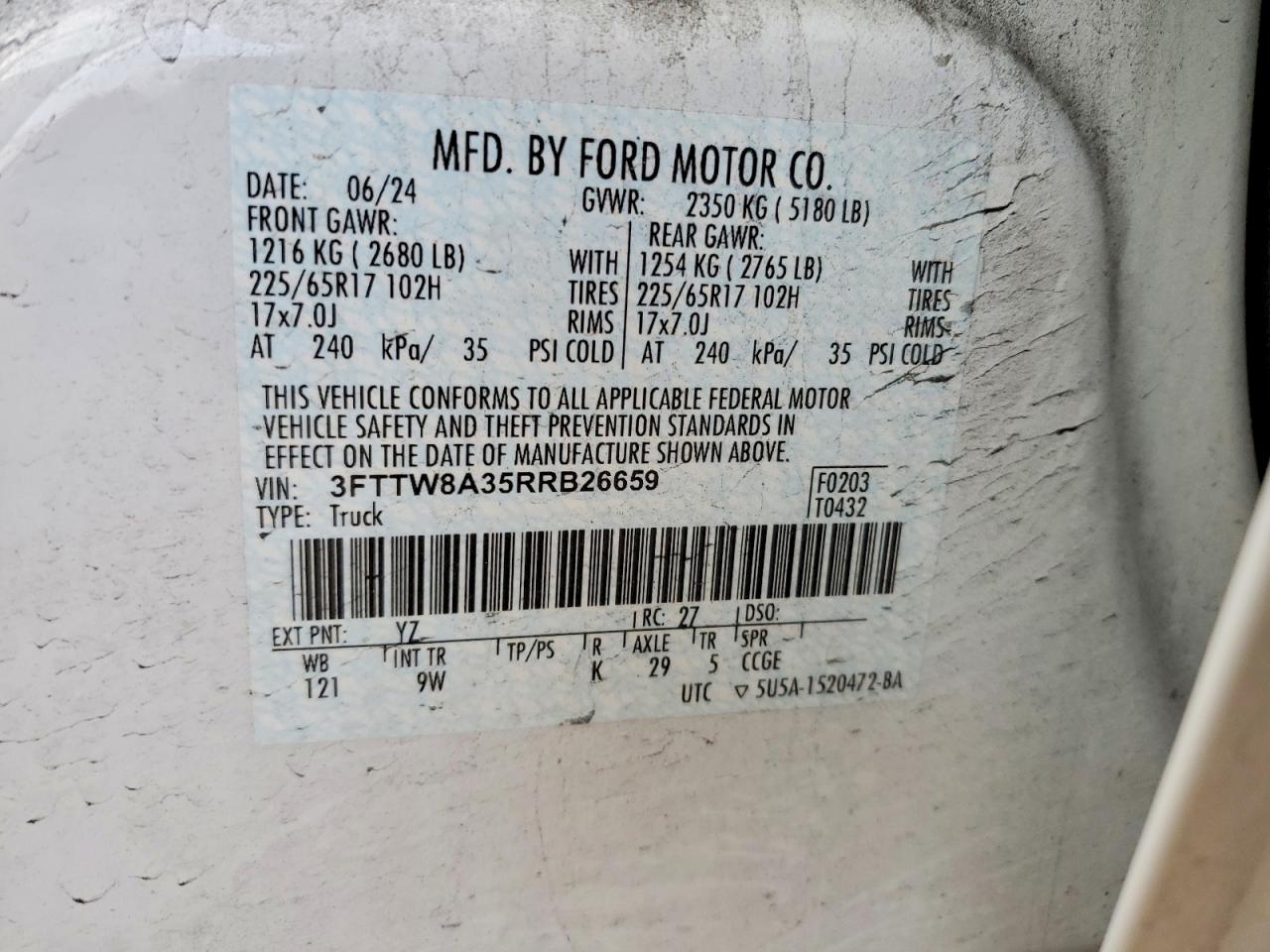 2024 FORD MAVERICK XL photo 12