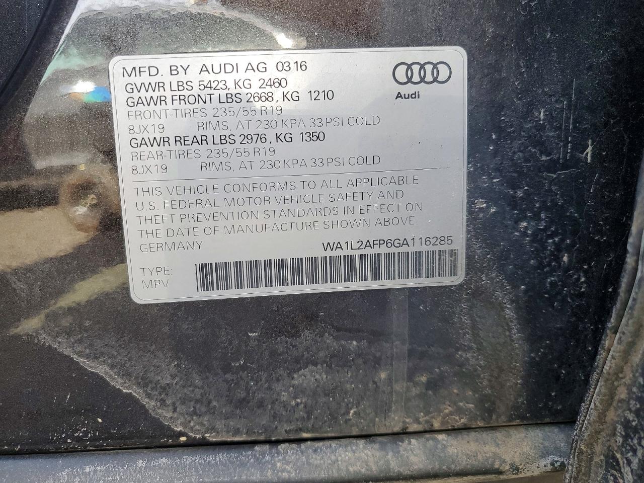 2016 AUDI Q5 PREMIUM PLUS photo 23