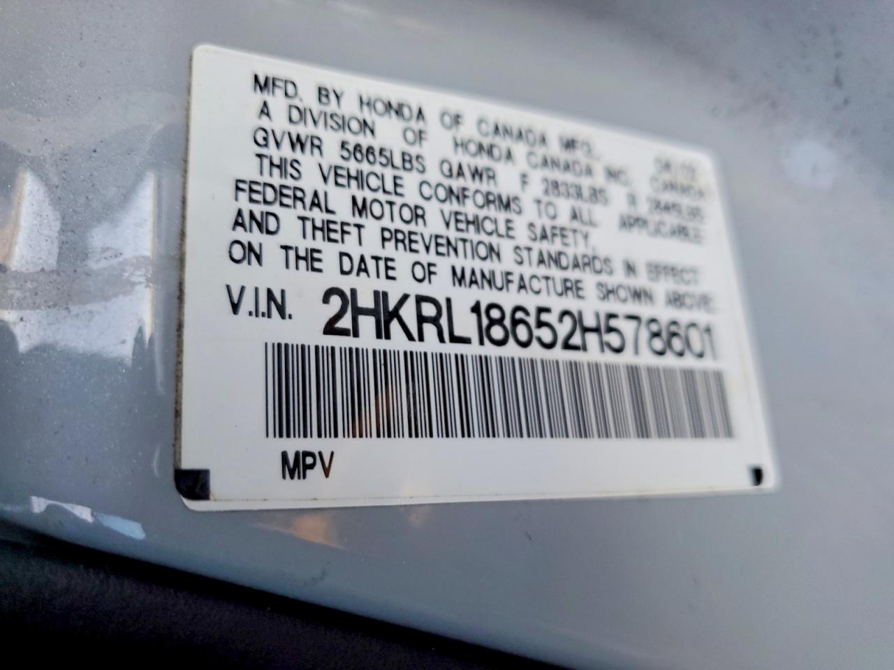 2002 HONDA ODYSSEY EX photo 37
