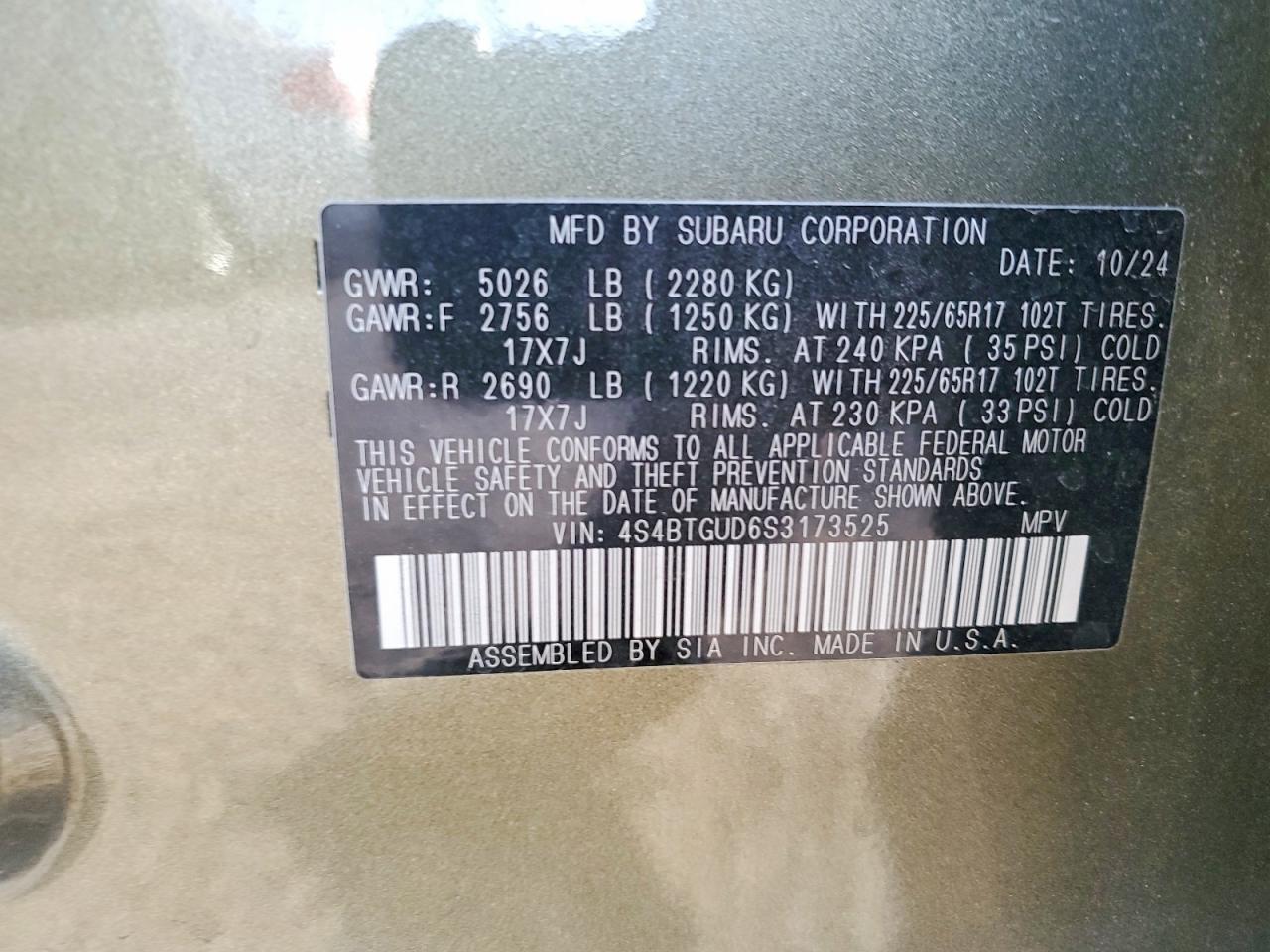 2025 SUBARU OUTBACK WILDERNESS photo 25