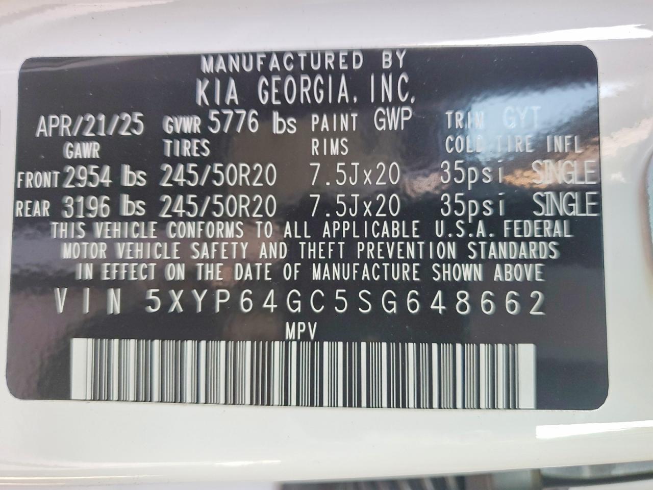 2025 KIA TELLURIDE S photo 40