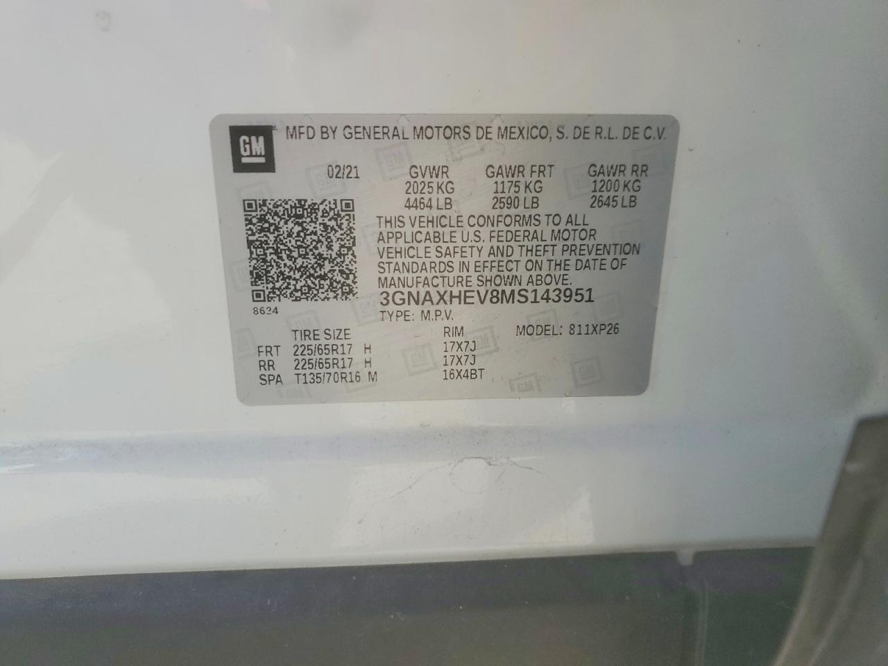 2021 CHEVROLET EQUINOX LS photo 27