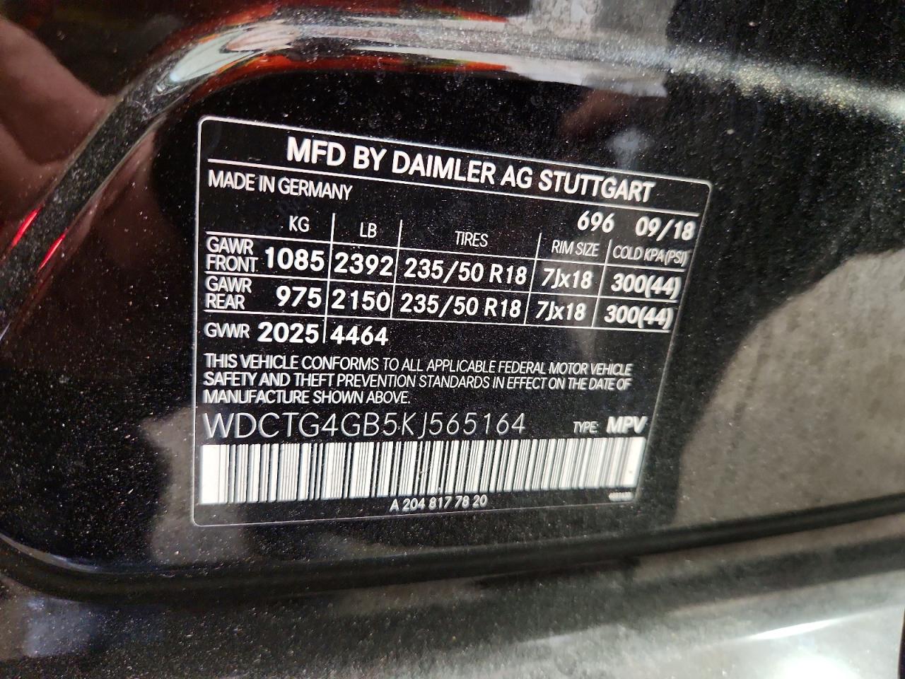 2019 MERCEDES-BENZ GLA 250 4MATIC photo 13