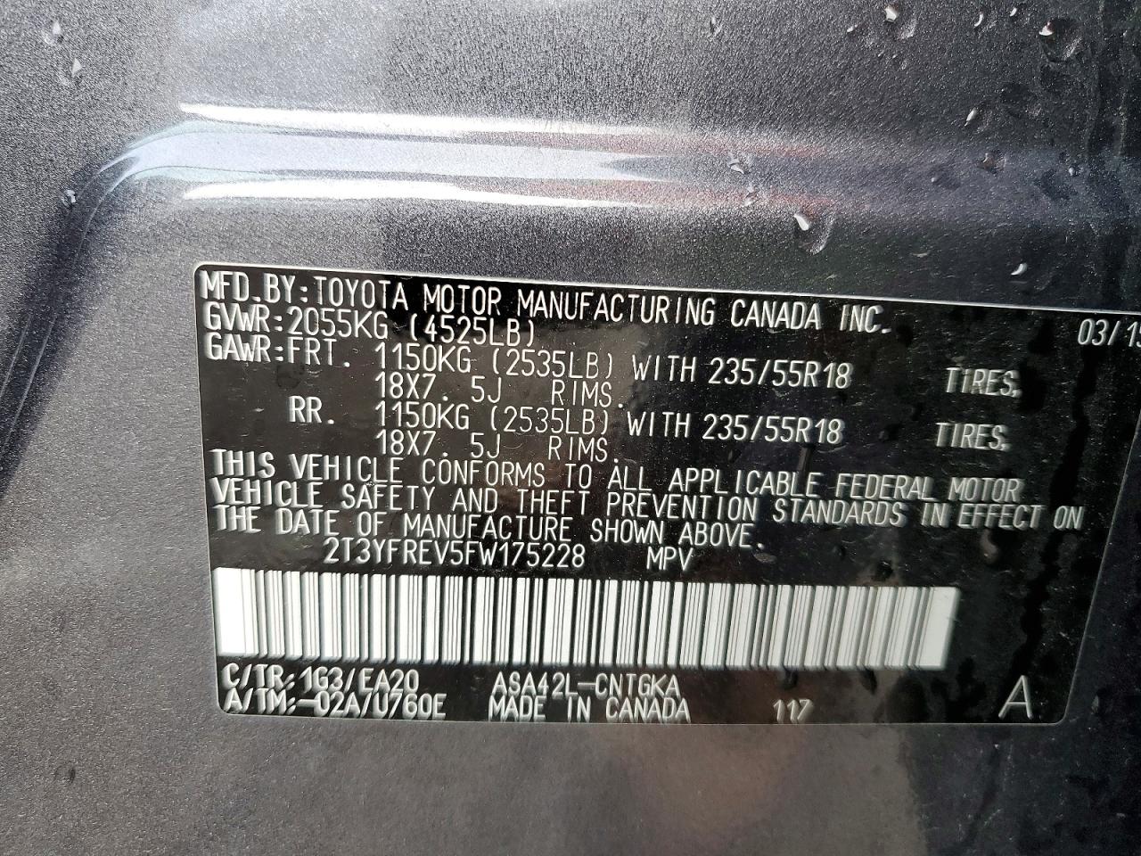 2015 TOYOTA RAV4 LIMITED photo 37