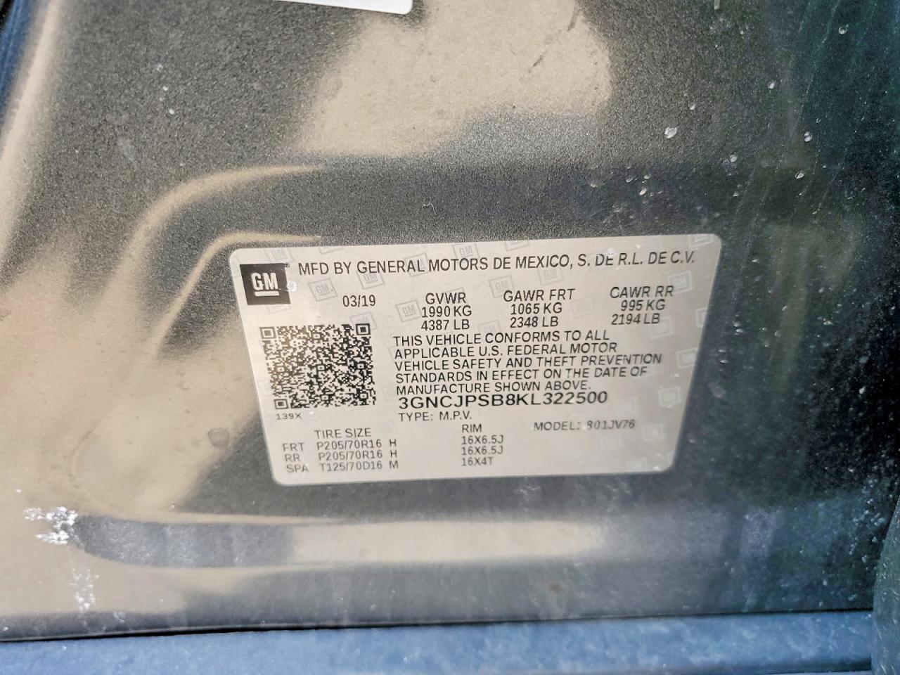 2019 CHEVROLET TRAX 1LT photo 13
