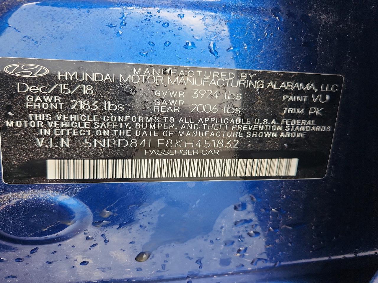 2019 HYUNDAI ELANTRA VALUE EDITION photo 13