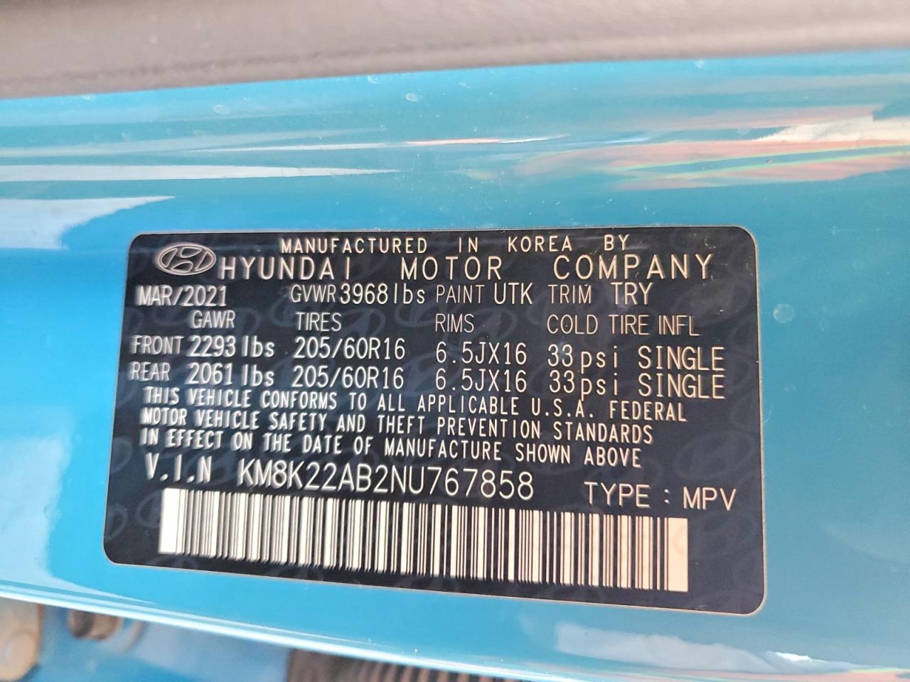 2022 HYUNDAI KONA SEL photo 14