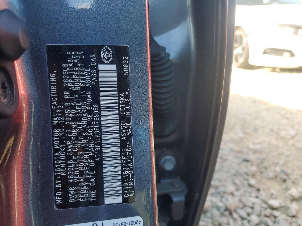 2014 TOYOTA CAMRY L photo 12
