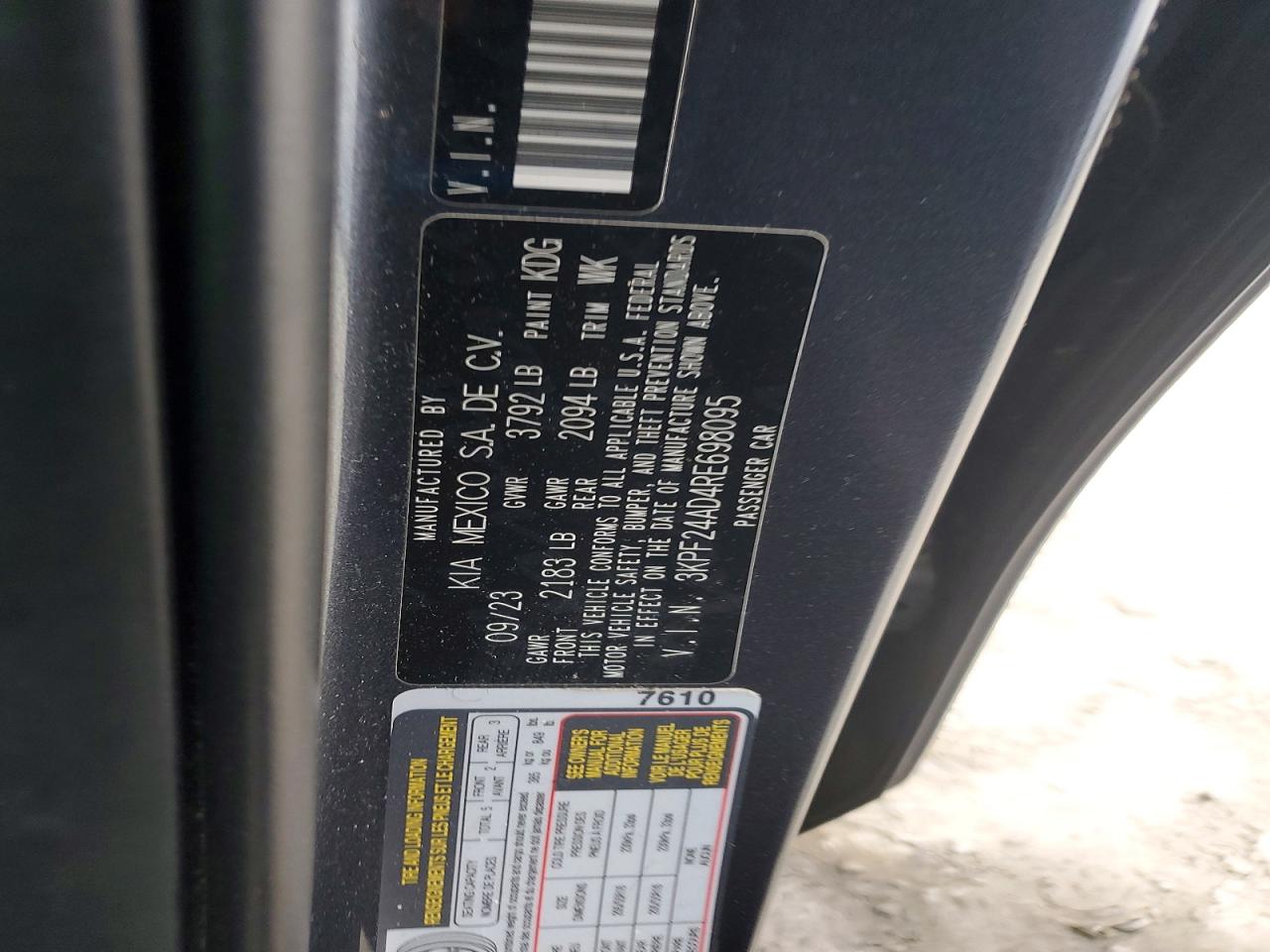2024 KIA FORTE LX photo 23