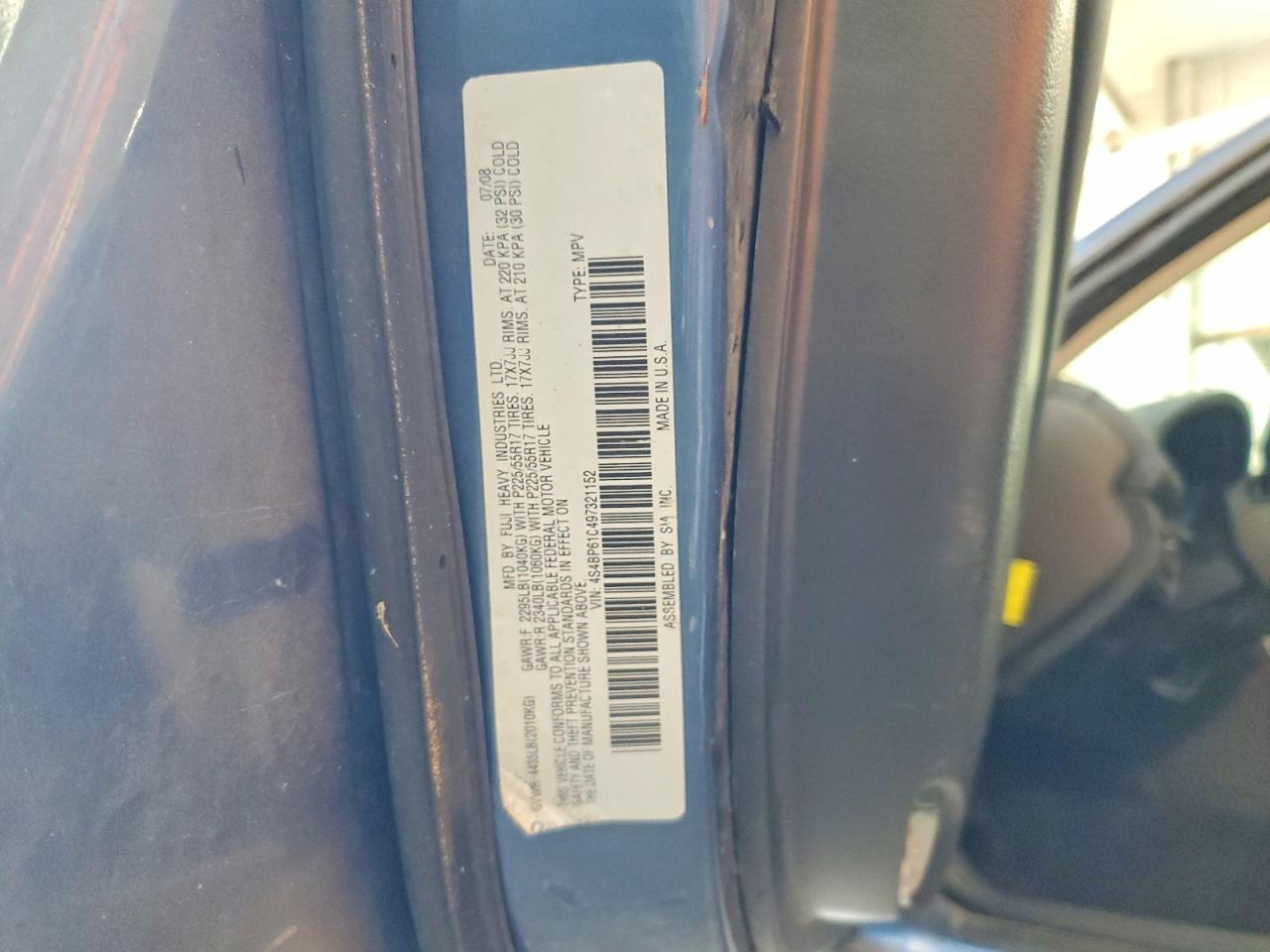 2009 SUBARU OUTBACK 2.5I photo 40
