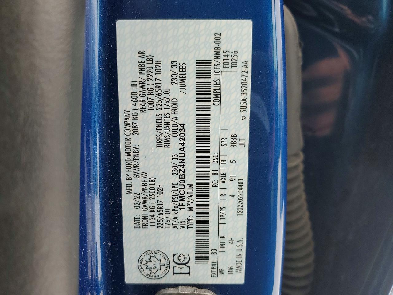 2022 FORD ESCAPE SE photo 23