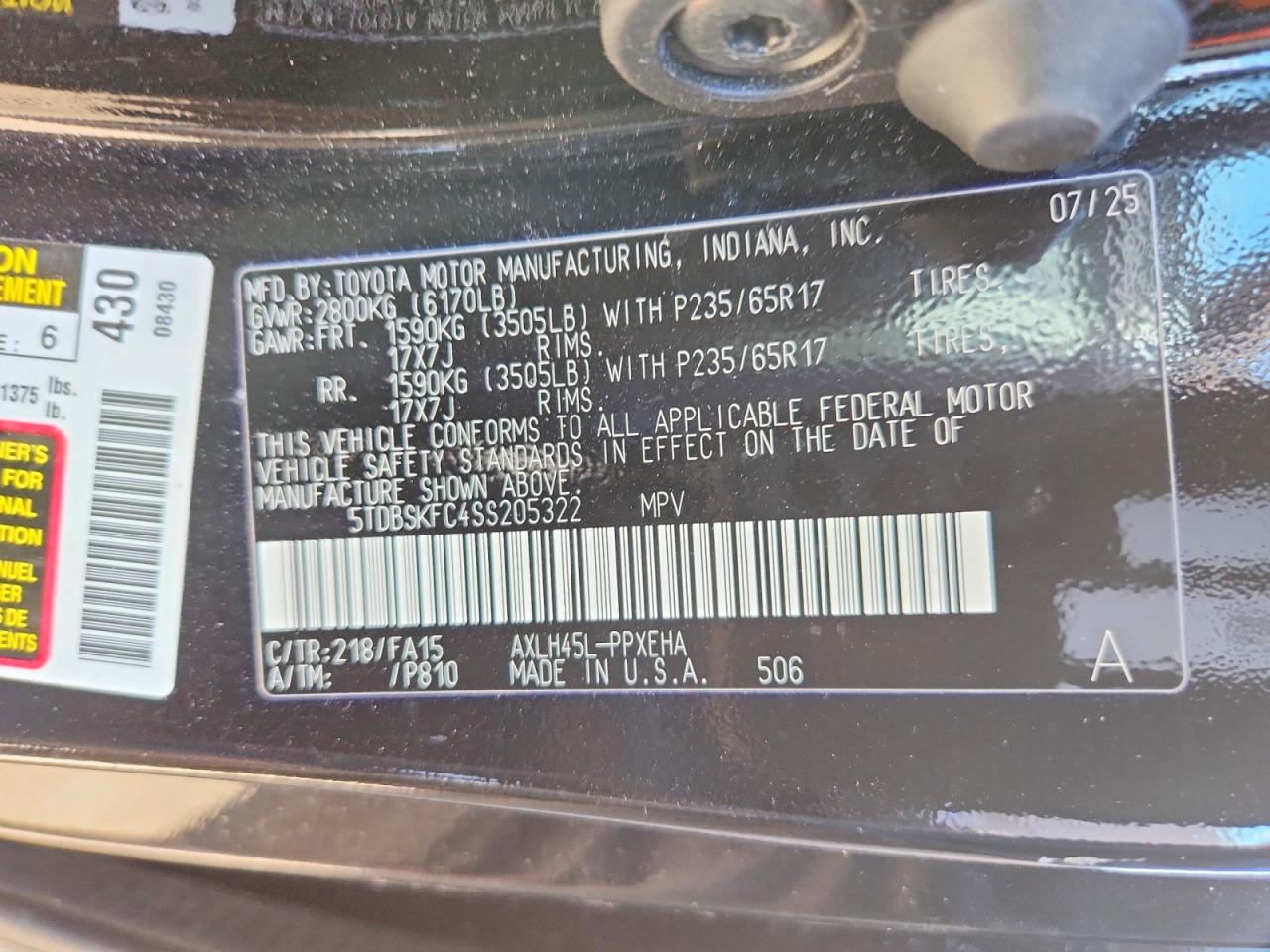 2025 TOYOTA SIENNA LE 8-PASSENGER photo 14