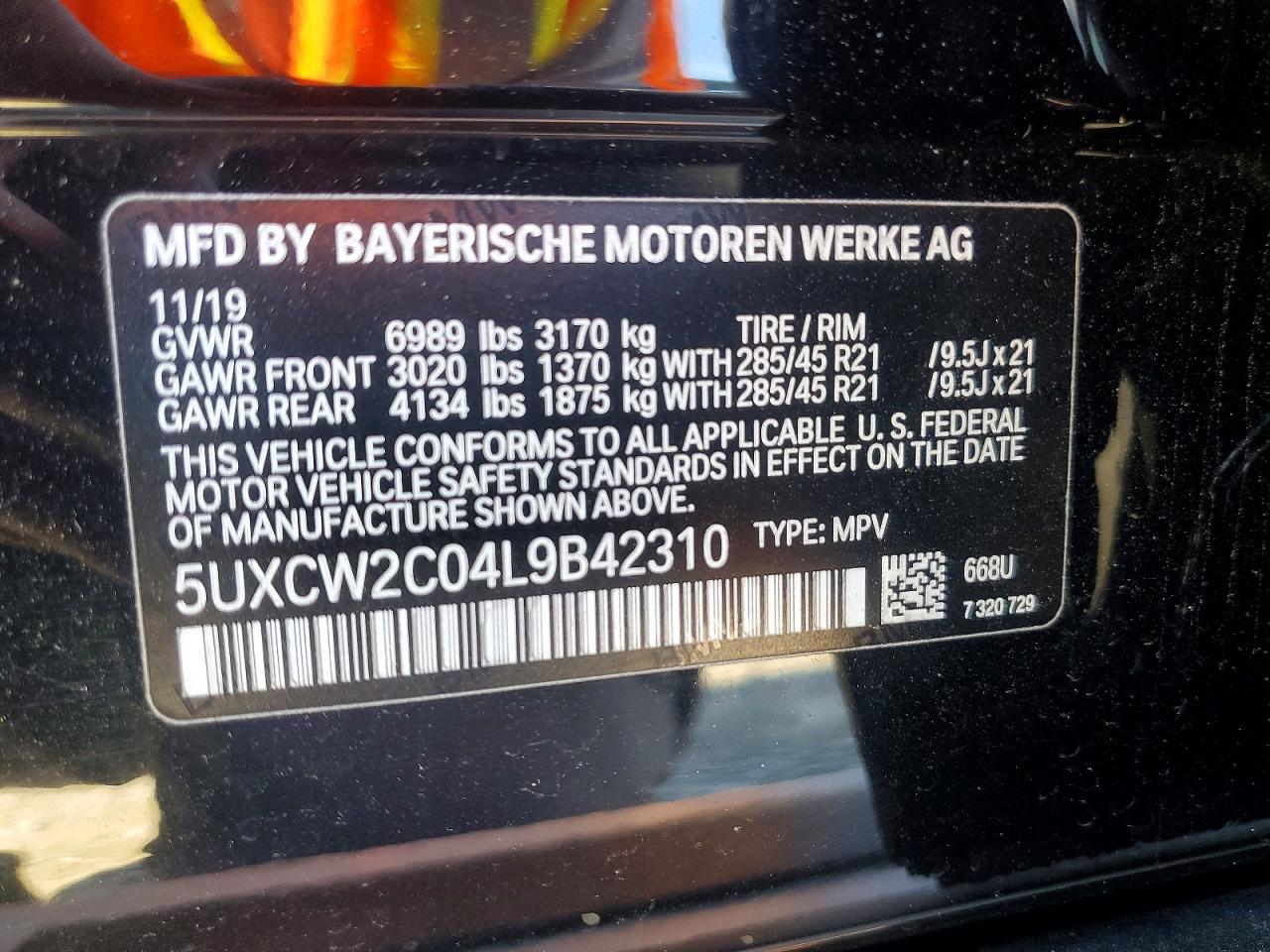2020 BMW X7 XDRIVE40I photo 14