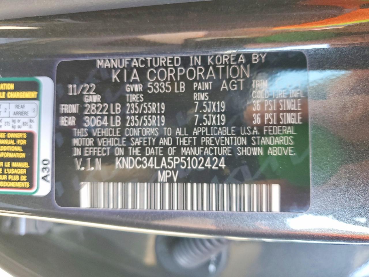2023 KIA EV6 LIGHT photo 23