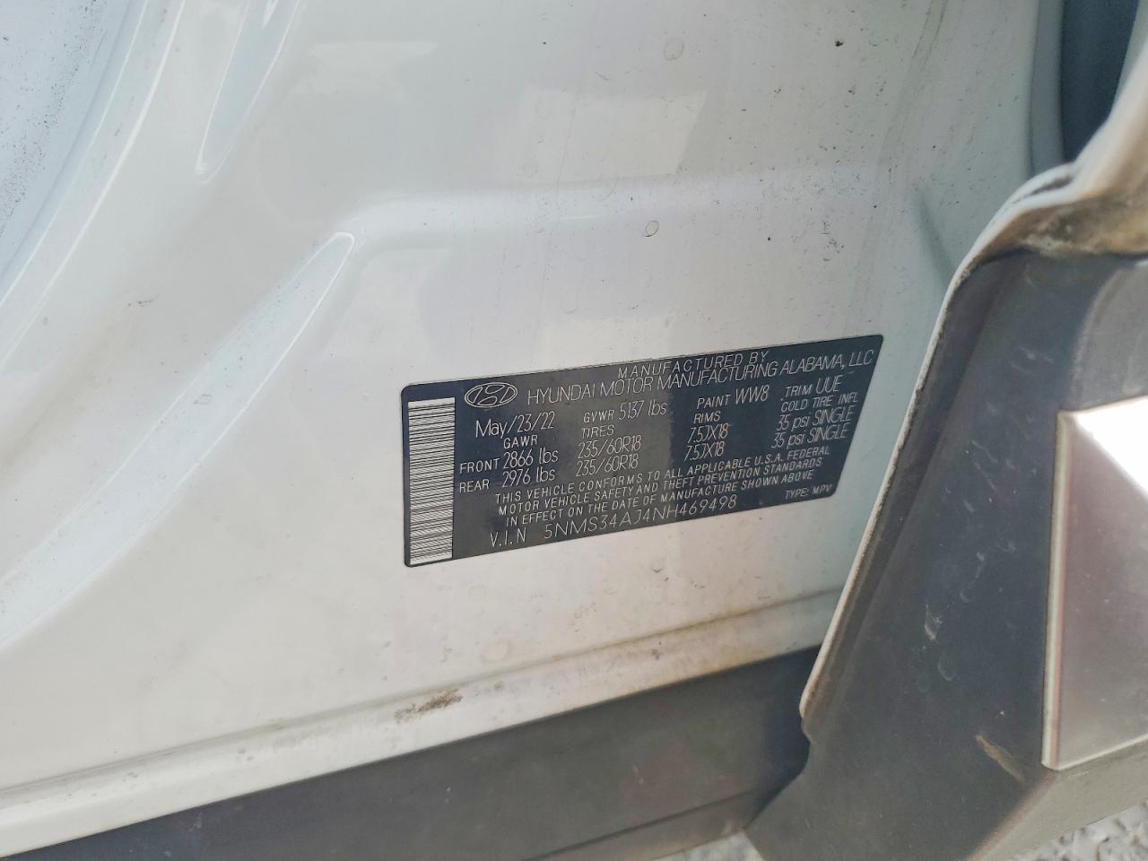 2022 HYUNDAI SANTA FE SEL photo 25